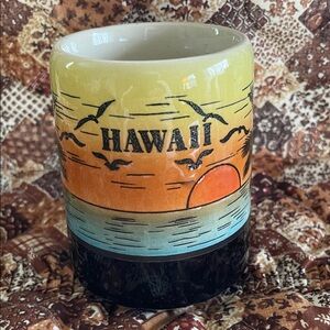 Hawaii-themed Souvenir Mug, Sunset Over the Ocean